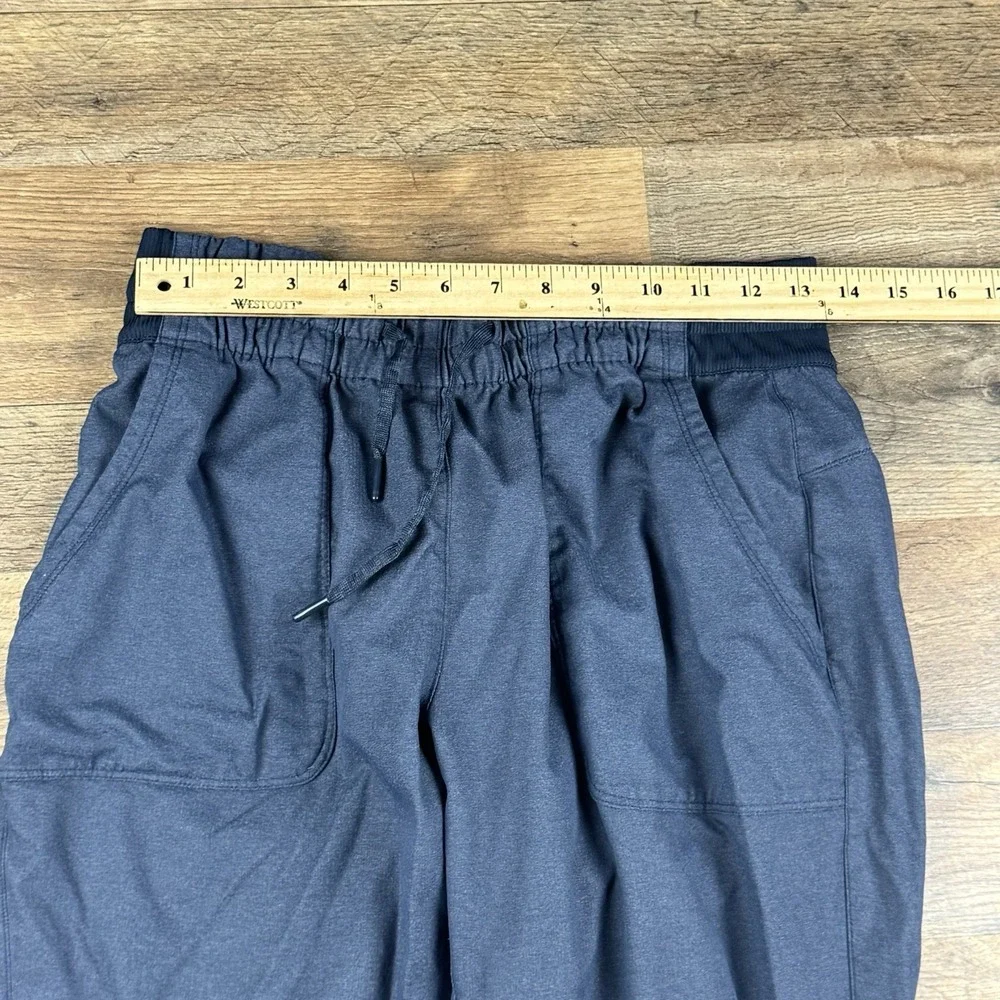 North Face Pants Womens M Blue Drawstring Outdoor Hiking‎ Ruched Leg Yoga